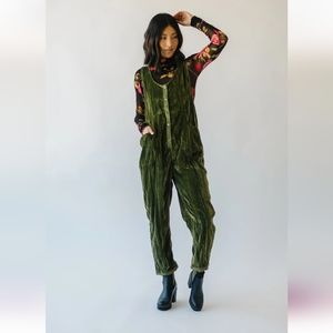 NWOT Olive Corduroy Jumpsuit